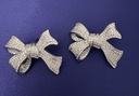Ruvaaya Coquette Pavé Crystal Ribbon Bow Studs