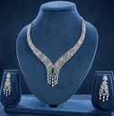 Emerald Splendour' Royal Oval Emerald & Lattice Diamond Choker Set