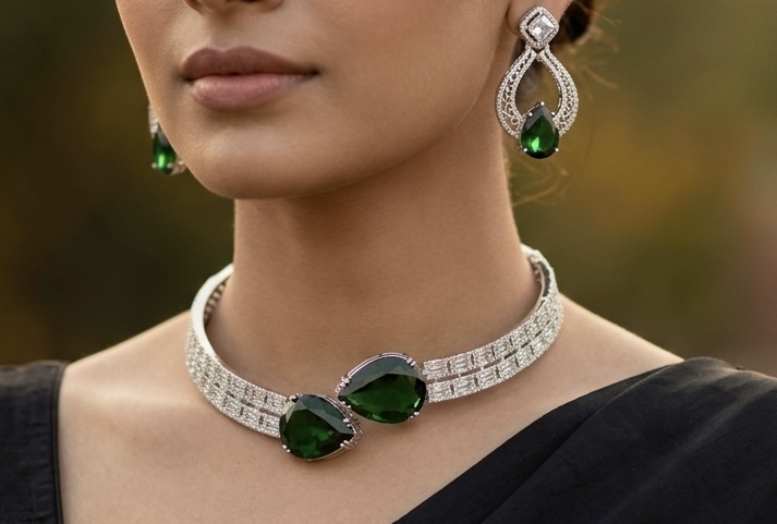 [N-PR-R-GR-173] Emerald Royale Hasli Set