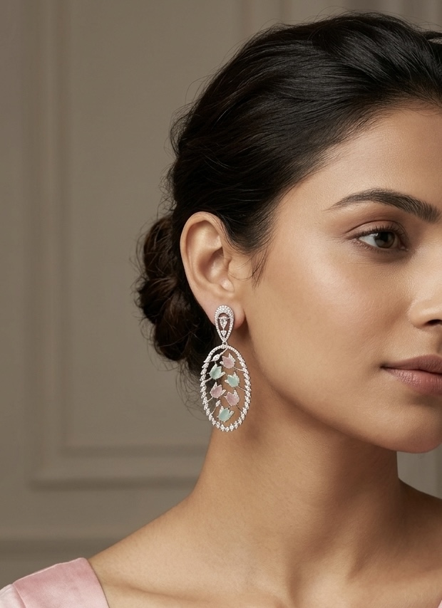 Pastel Garden Chandelier Earrings