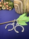 Celeste Halo Open-Circle Earrings