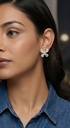Ruvaaya Papillon Aurora Crystal Butterfly Studs