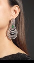 Imperial Emerald Crescent Statement Chandbalis
